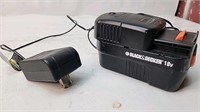 Black decker 18v charger and battery