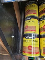 GROUP OF QUART CANS MINWAX WOOD FINISH