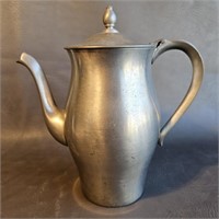 Classic Pewter Coffee Pot -Dented but fixable