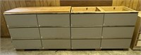 6 Sets of Stacked Tandem Drawers