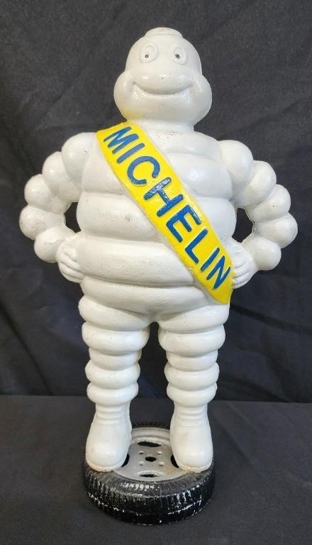 Vntg 1940's Cast Iron Michelin Man