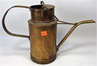 Brass Watering Can, swinging handle, 10"tall,