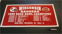 Wisconsin Badgers 1999 Rose Bowl Felt Banner