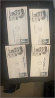 First day of issue Babe Ruth stamps autographed