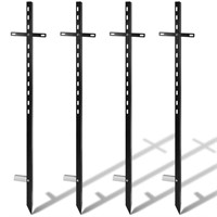 46 Inches Yard Sign Stakes Heavy Duty Metal