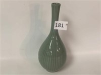 Japanese Crackled Vase, Marked - 9" T