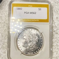 1882 Morgan Silver Dollar PGA - MS62