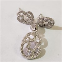 $100 Silver CZ Set