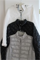 Womens XL Puffer Coats and Vest