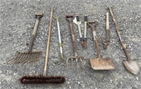 (AG) Lot Garden Tools, Shovels, Pitchforks &