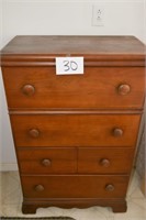Vintage Wooden Dresser w/4 Drawers 46.5" T X 30"