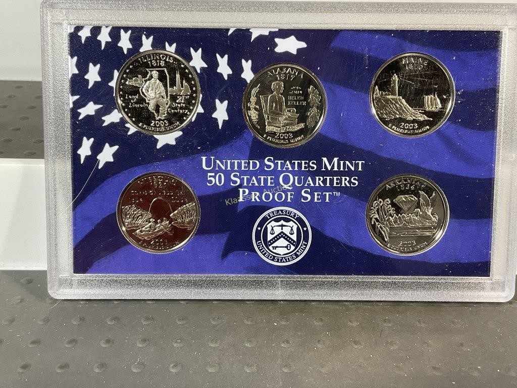 2003 state quarter proof set