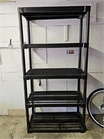 Heavy Duty Black Plastic Shelf