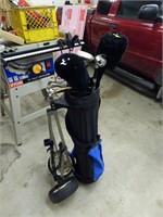 Golf Clubs with Bag and Cart