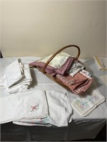 Lots of vintage linens