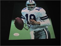 COWBOYS BERNIE KOSAR SIGNED 8X10 PHOTO JSA