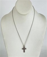 James Avery Sterling Cross w/ Dove Necklace