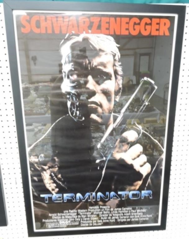 Movie poster 'Terminator' with Arnold