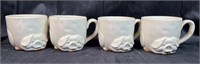 (4) Fitz & Floyd Porky Mugs, 1977