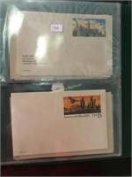 Binder with 11 unused prestamped postcards