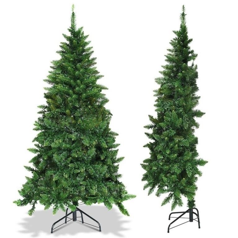 6 ft. LED Half PVC Artificial Christmas Tree