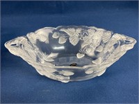 Vtg Cut Glass 10” Bowl Crystal Clear Studios