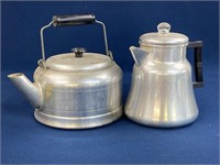 Kromex Coffee Percolator, Comet Aluminum kettle