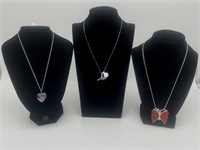3 Necklaces With Pendants - Jay King DTR