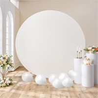 7.2FT Ivory Round Arch Backdrop Cover for 7FT/7.2F
