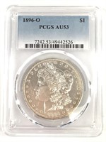 1896-O Morgan Dollar PCGS AU53