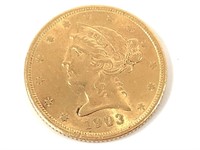 1903-S $5 Gold Half Eagle