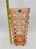 VTG Large Luminarc Pink Glass Vase