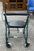 Folding Walker With Seat & Brakes