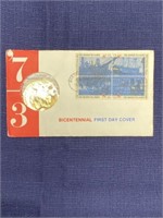 1973 Paul Revere coin set first day cover