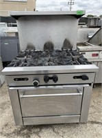 PROPANE 6 BURNER STOVE SUNFIRE