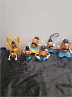 7 MINI POTATO HEAD TOYS