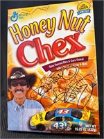 Signed Richard Petty Cereal Box