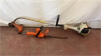 STIHL WEED EATER AND BLACK & DECKER HEDGE TRIMMER