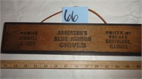 Anderson’s Blue Ribbon Chives Plaque