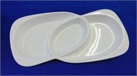 3 Section Porcelain Rectangular Dish