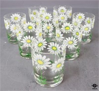Culver "Daisy" Old Fashioned Glasses