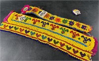 3 Pieces of beautiful beadwork, largest is 13" x 3