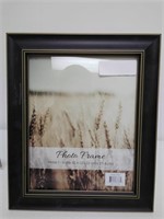 New- photo wood frame holds 1-8in×10in ,black,  G