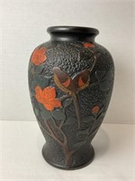 Japanese Tokanabe Hand Painted Vase