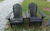 Pair of Adirondack chairs- sturdy