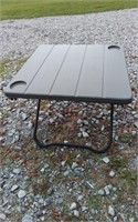 Patio outdoor side table 2x2 fold up w/ handle