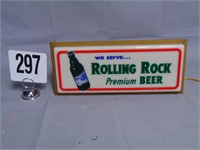 Rolling Rock Lighting Sign  6x14