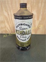 KENDALL OUTBOARD METAL MOTOR OIL CAN