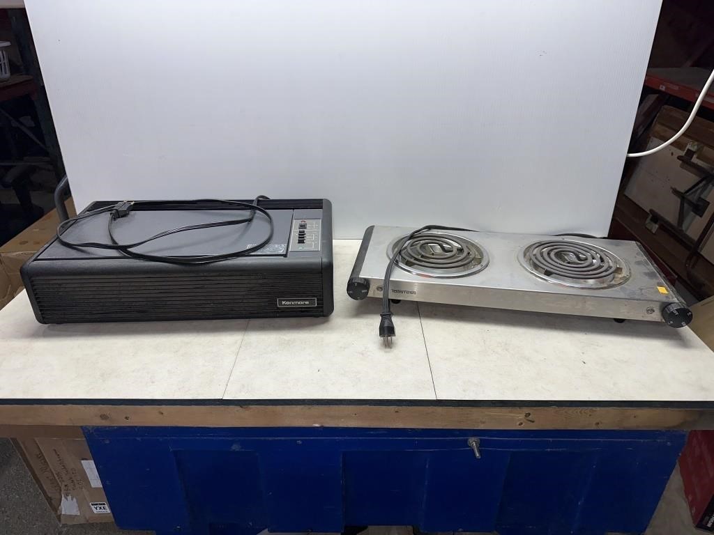 Kenmore air cleaner & Toastess hot plates