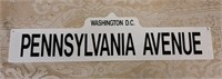 Metal Pennsylvania Avenue sign